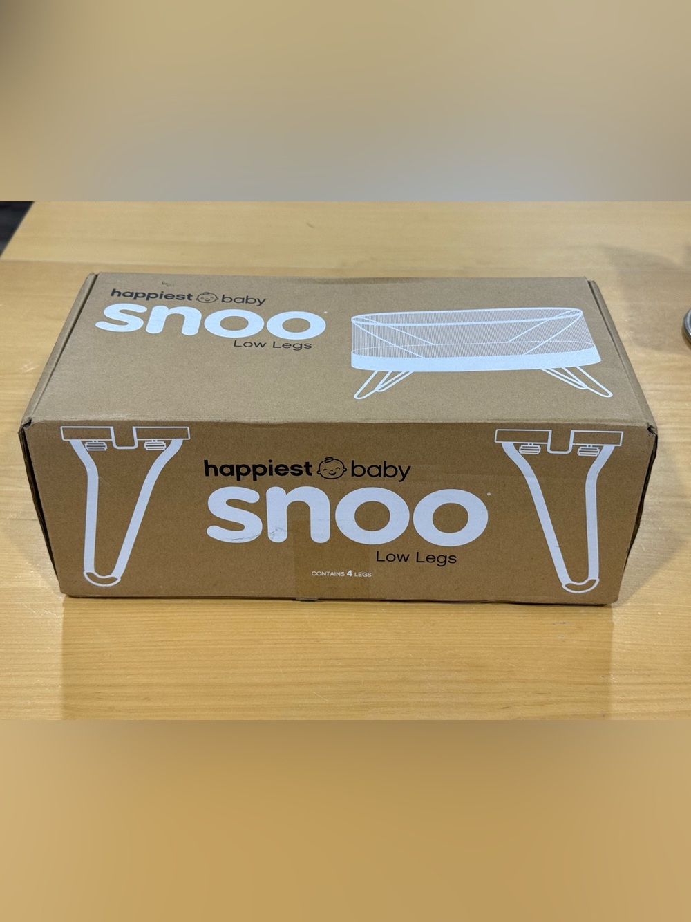 Happiest Baby SNOO Low Legs For Bassinet Replacement. Set of 4 New ( open box)